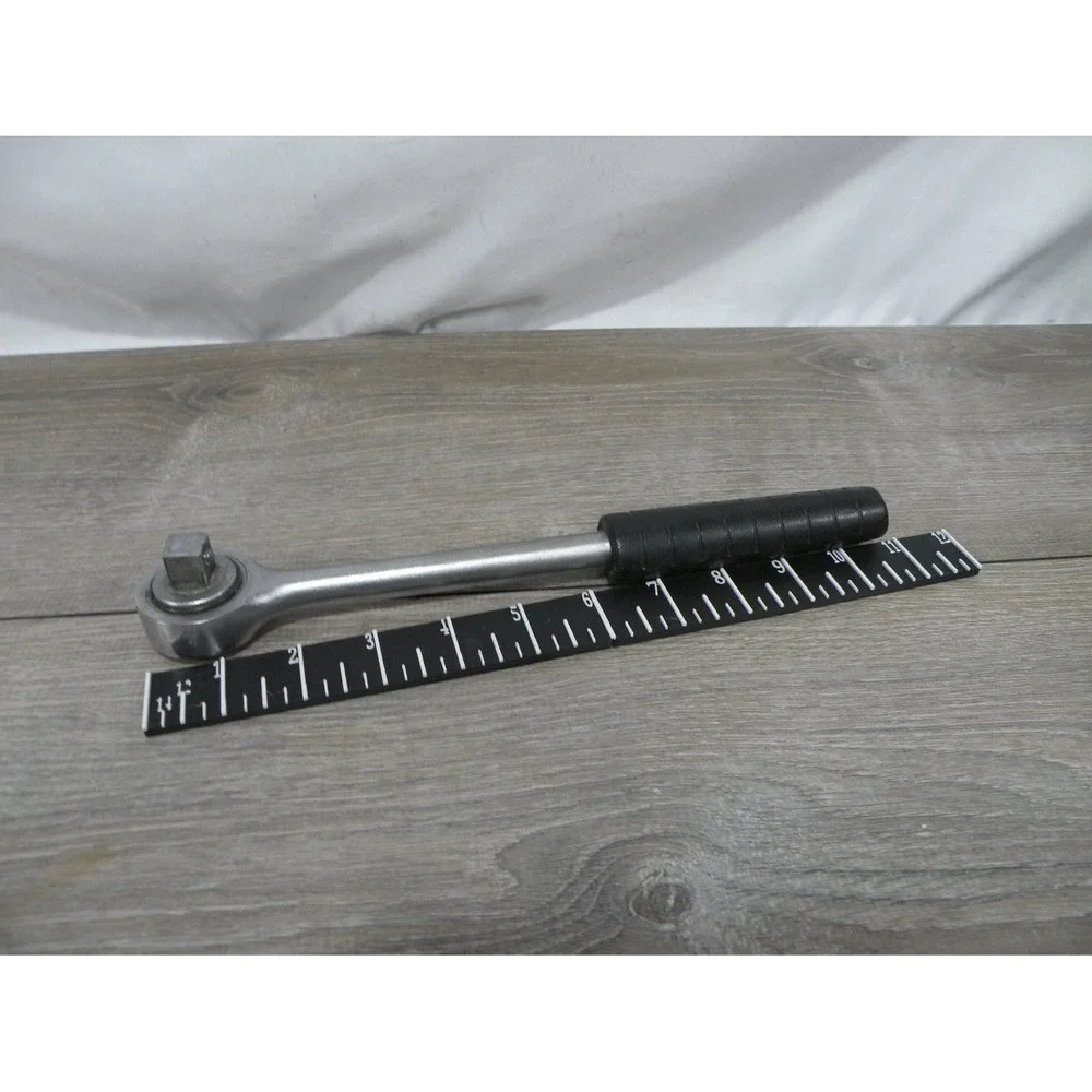 Powr-Kraft 4360 3/4 Drive Ratchet Wrench 12 in Black Grip Steel Hand Tool